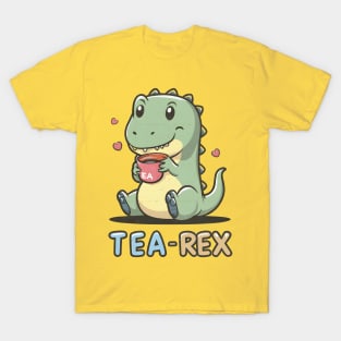 Tea rex having tea T-Shirt
